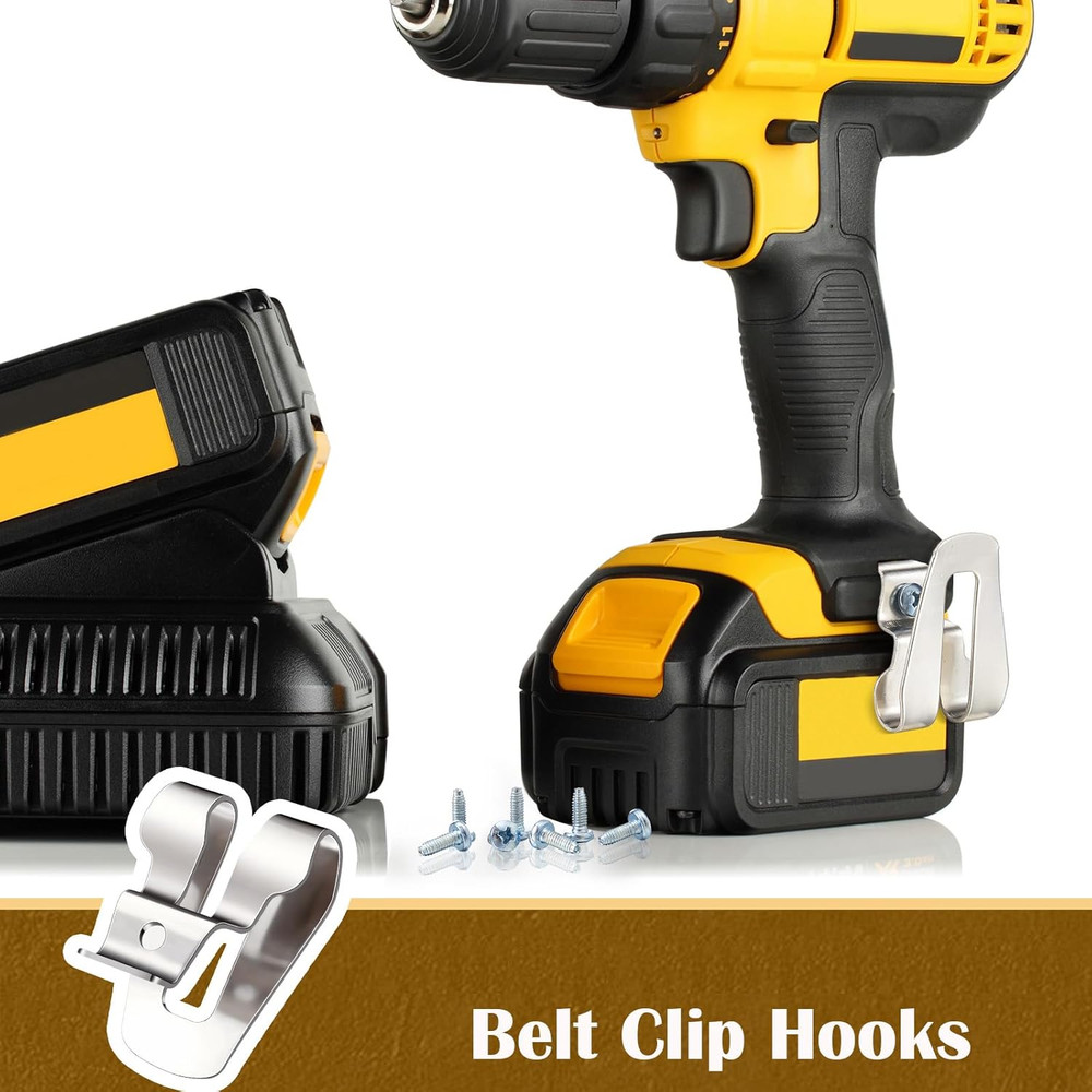 Replacement Belt Clip Hooks Stainless Steel Driver Belt Clip Drill Hook Tool wit