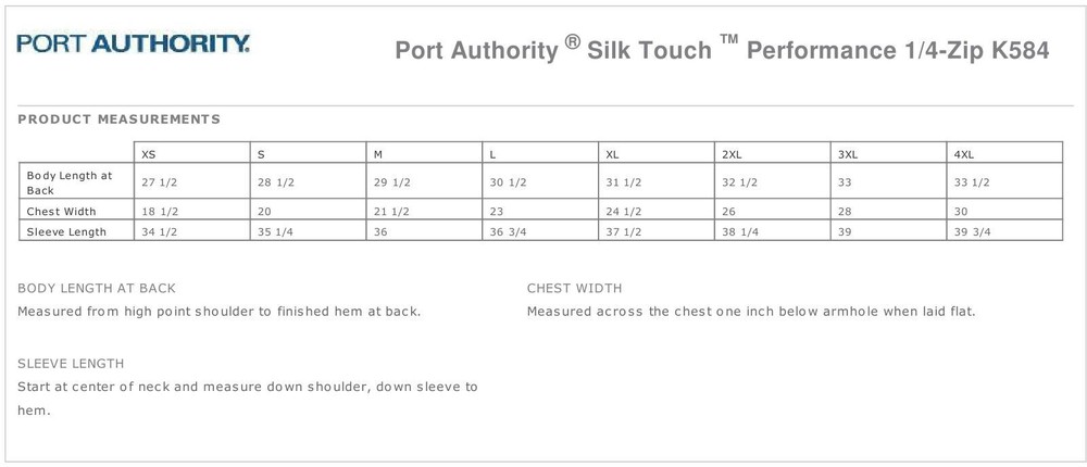 Port Authority Silk Touch Performance 1/4-Zip K584