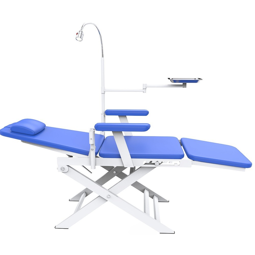 Portable Pull Rod Dental Delivery Unit Air Compressor Rolling Suction / Chair