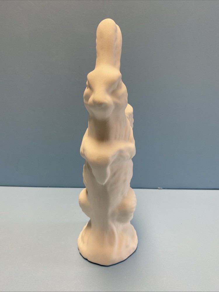Ceramic Bisque Chocolate Rabbit Easter Bunny Ready to Paint