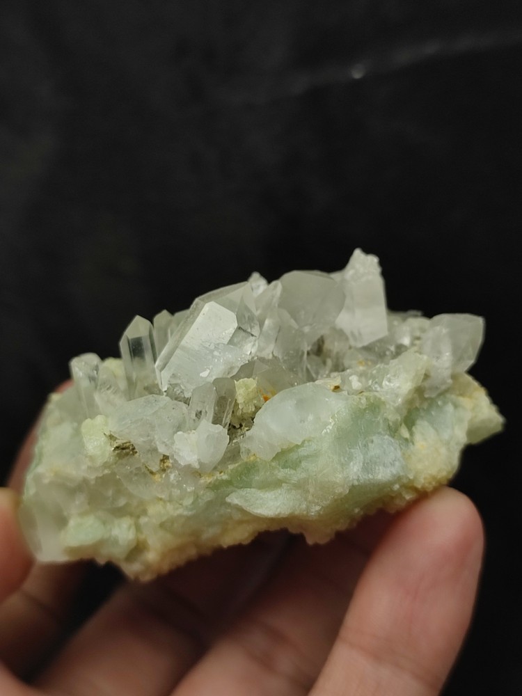 Calcite With Prehnite Nice Color & Termination-Afg.