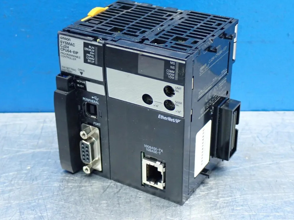 OMRON CJ2H-CPU64-EIP CJ-SERIES CPU MODULE UNIT 160K DATA MEMORY CAPACITY, 25