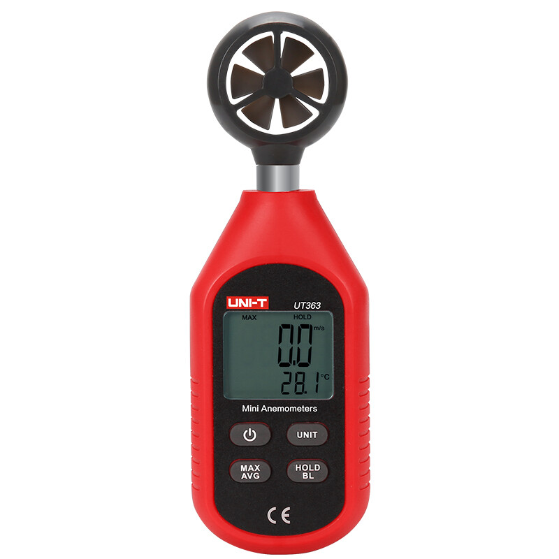 UT363 LCD Digital Anemometer Tool Display Air Flow Wind Meter Temperature Test