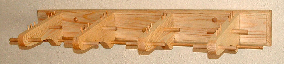 traditional bow rack holds 16 bows