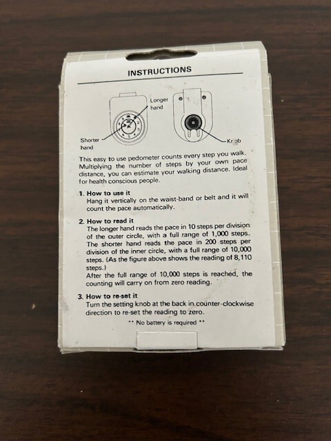 Pace Counter Pedometer