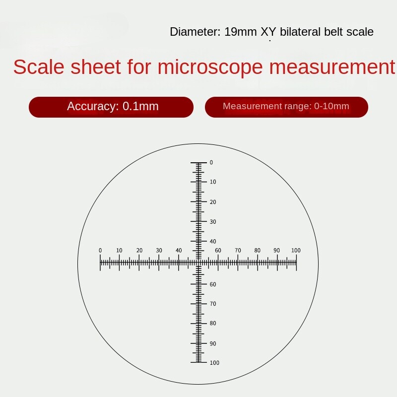 Microscope Eyepiece Micrometer Reticle Measuring Micrometer Calibration Ruler