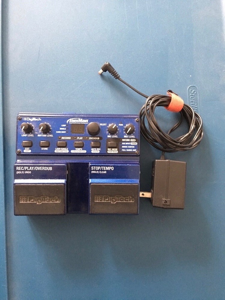 DigiTech JamMan Looper Phrase Sampler Electric Guitar Effects Pedal +Adapter