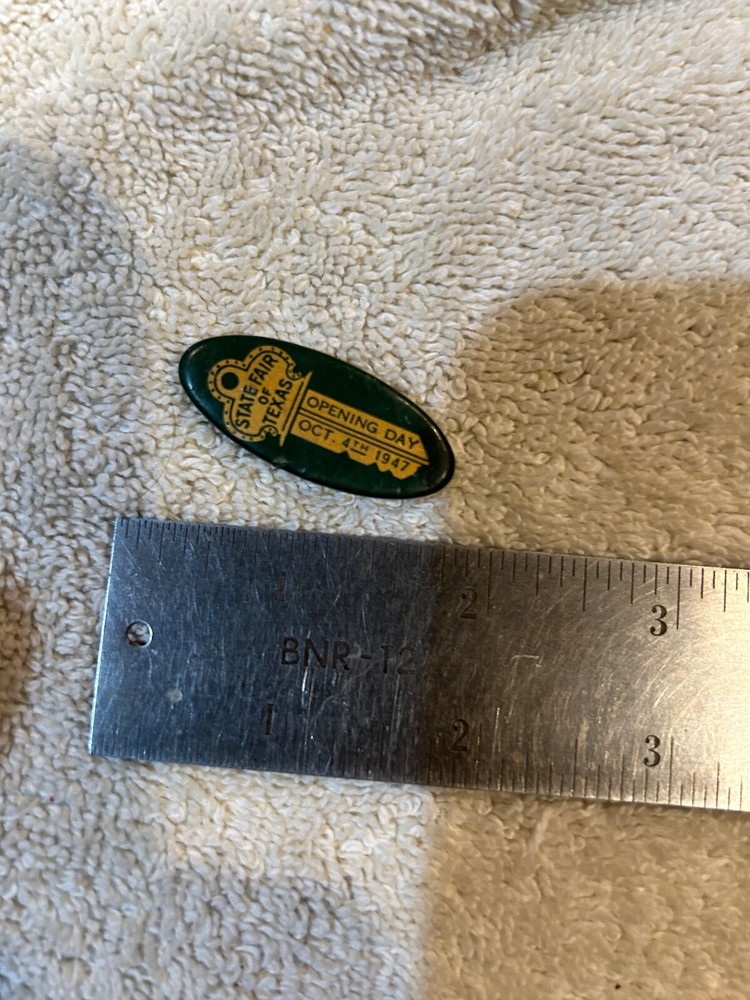 Texas State Fair Pin 1947 Opening Day