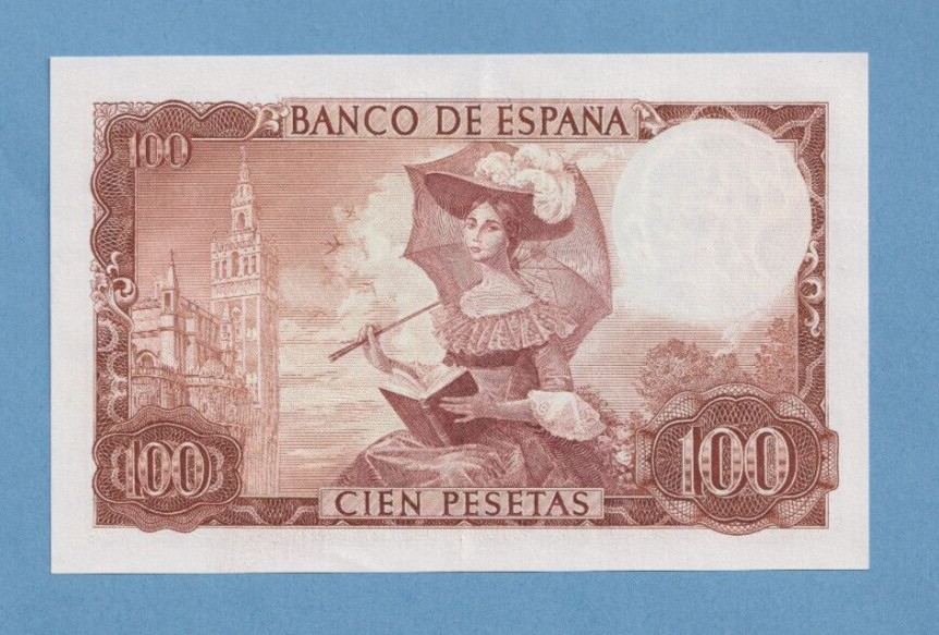 Spain - 1965 - 100 Pesetas Banknote - lovely example