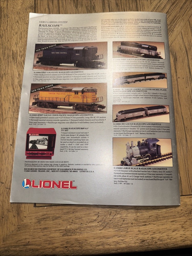1990 Lionel Trains Catalog-Book Two