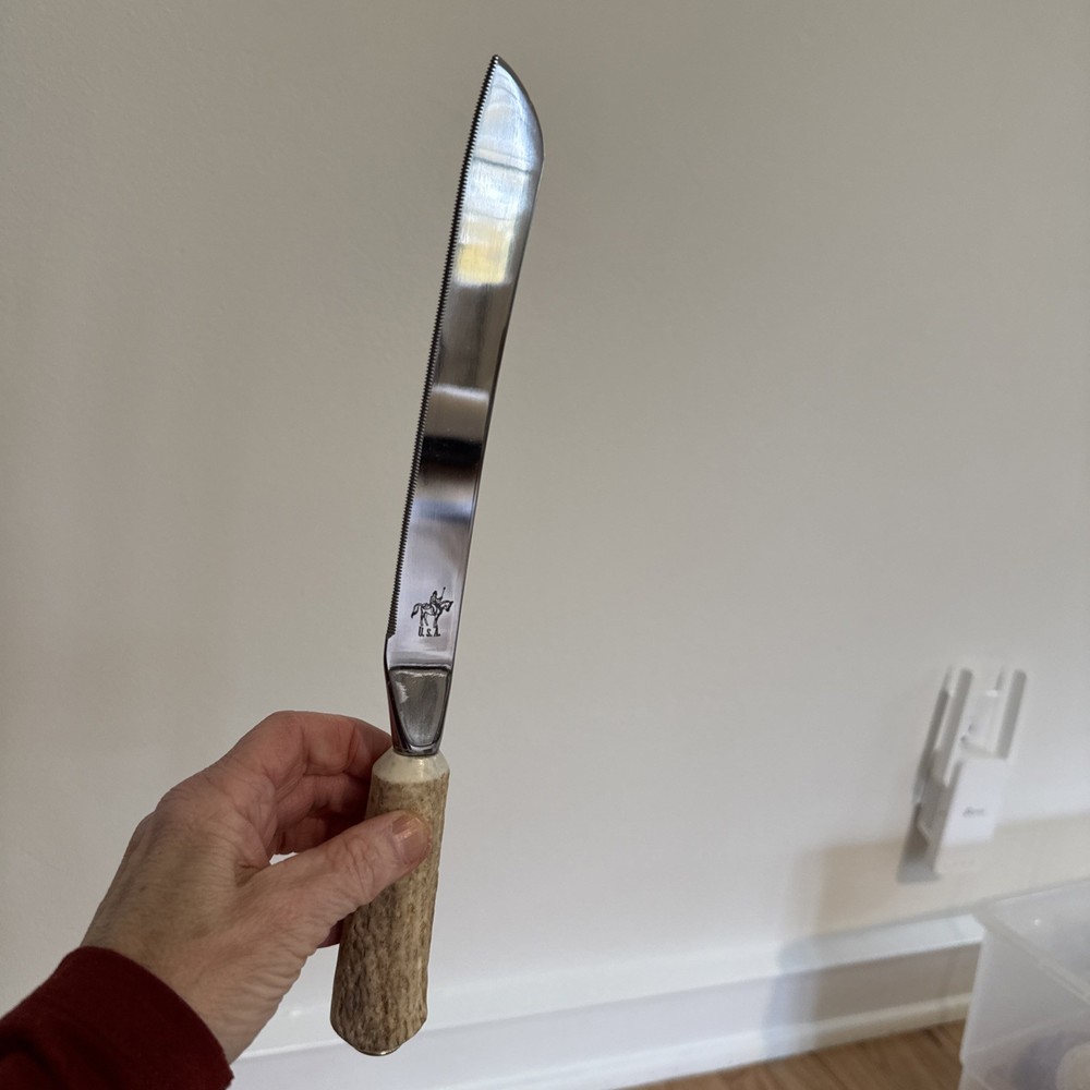 Cake Cutting knife antler handle Hunter Wedding