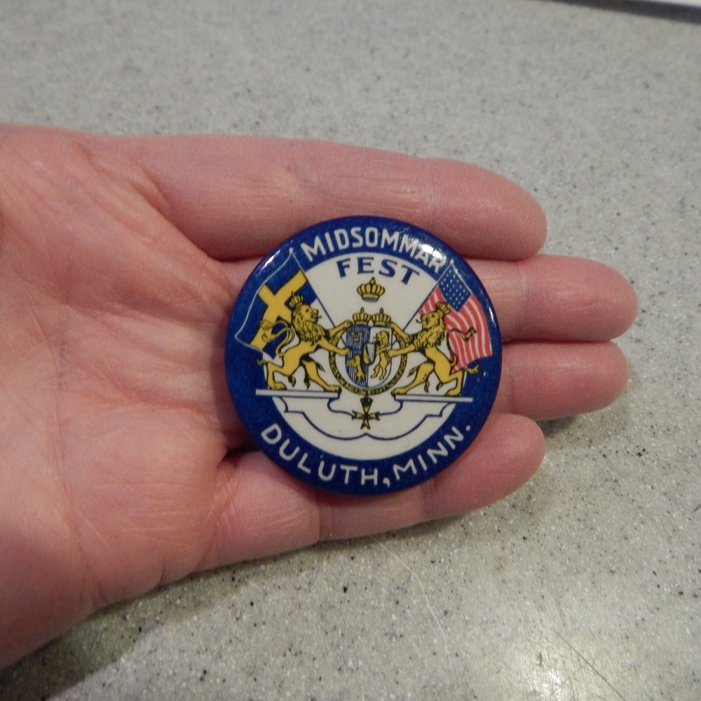 Midsommar Fest Duluth, Minn. Mn. Pin or Pinback - Circa 1925