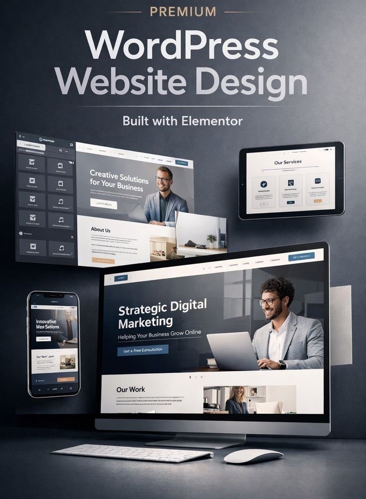 Full Custom Wordpress Website Development  Responsive Web Design