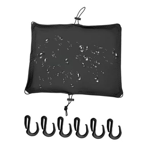 Cargo Net for Motorcycle, Waterproof Luggage Strap Rack Bungee Net with 6