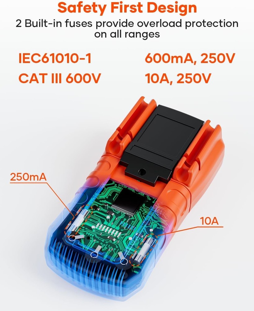 Compact MS8233D Digital Multimeter – 6000 Counts, Ideal for Electricians