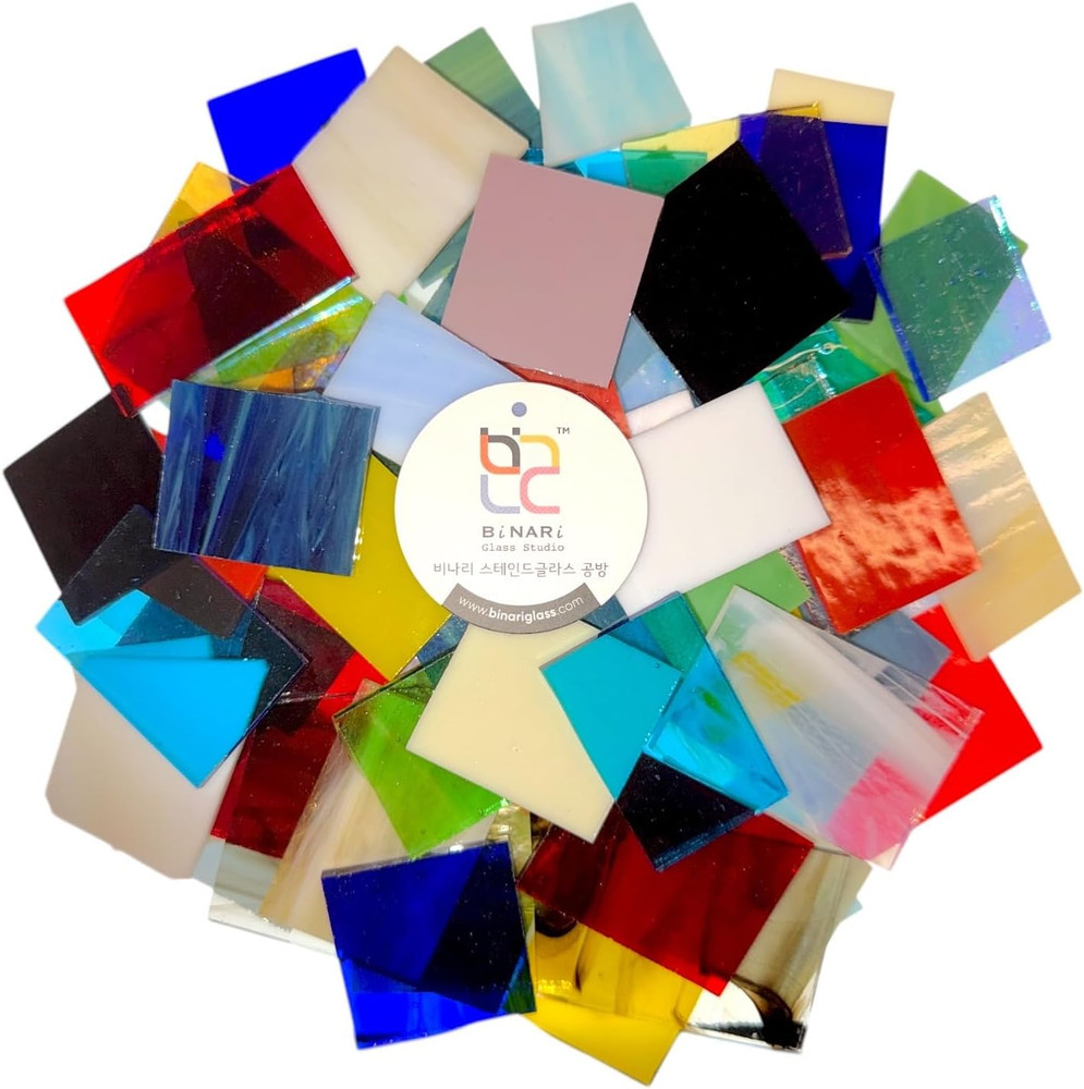 System 96 Variety Fusing Glass Scraps - COE 96 Scraps by