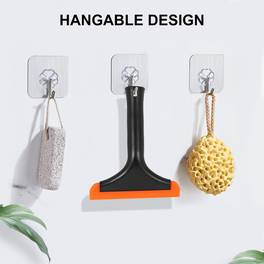 SetSail Shower Squeegee for Glass Doors, Small 2 Pack, Black