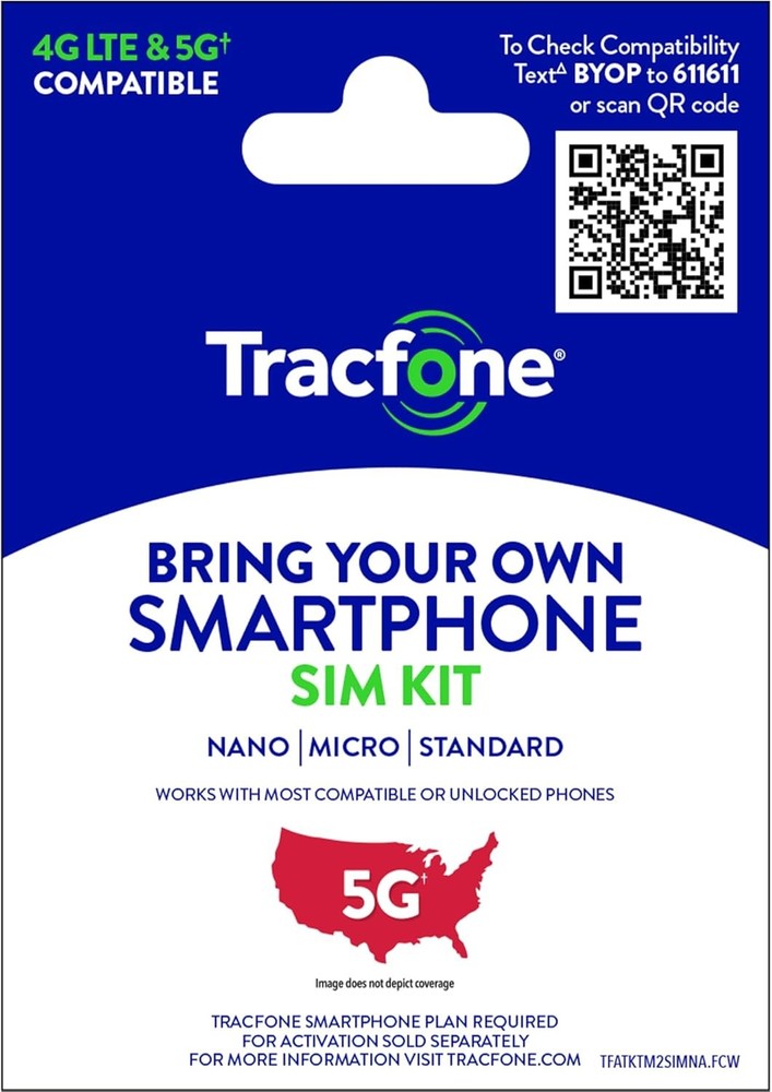 Tracfone Prepaid Sim Card Kit Universal