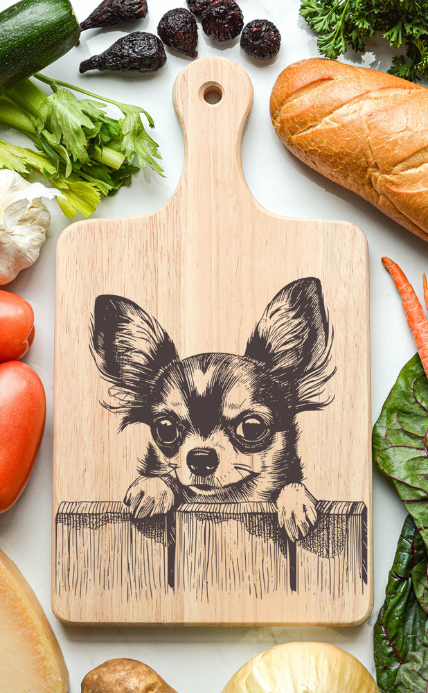 Chihuahua Cutting Cheese Board