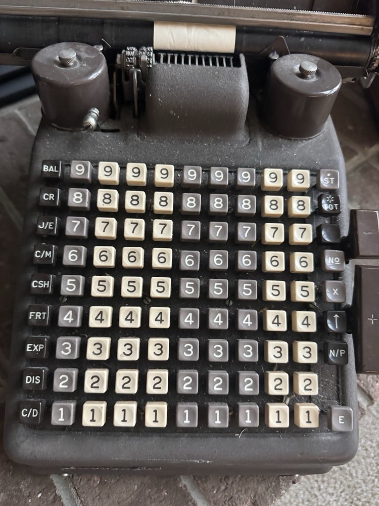 Vintage Working Burroughs Adding Machine