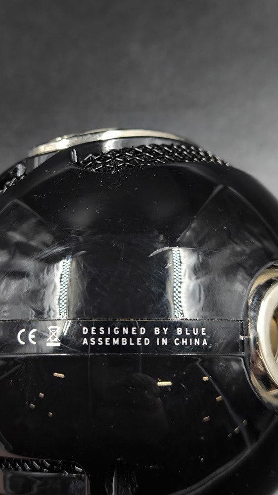 Blue Snowball USB Microphone Used Working Black