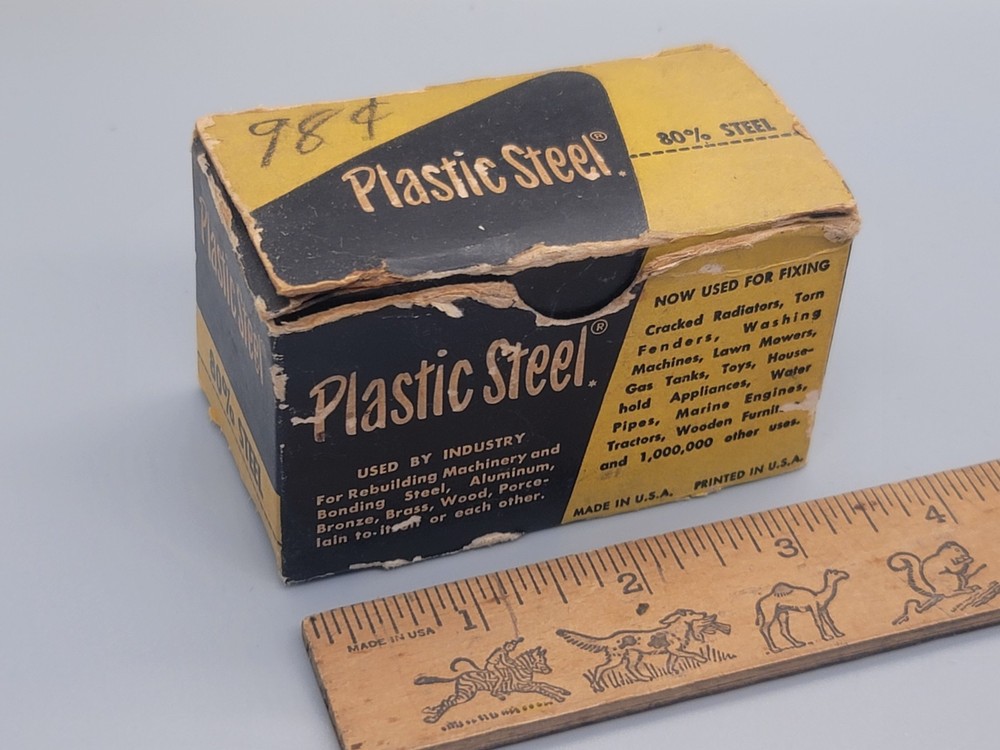 Vintage Devcon Plastic Steel Putty with Original Box