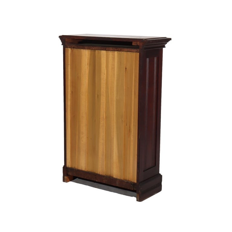 Antique Mahogany Petite Open Bookcase C1930