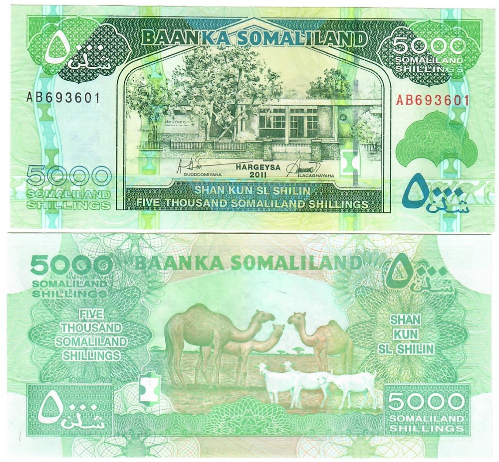 Somaliland 5000 Shillings 2011 UNC