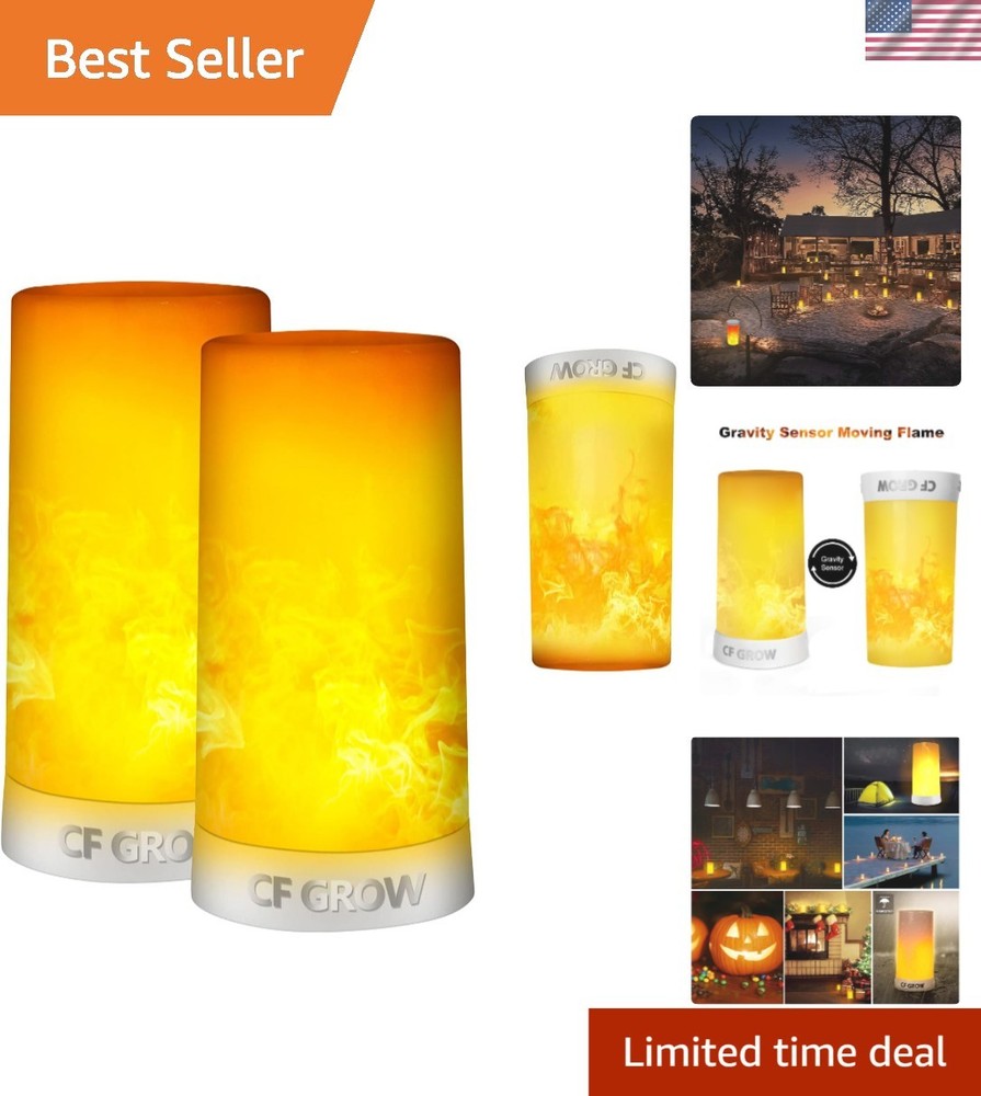 Versatile Hanging LED Flame Lantern - Magnetic Base & Gravity Sensing Effect