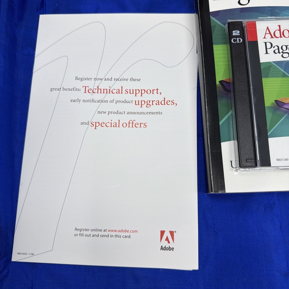 Adobe PageMaker 7.0 for Windows/Macintosh 2 Disc Set with Key Code