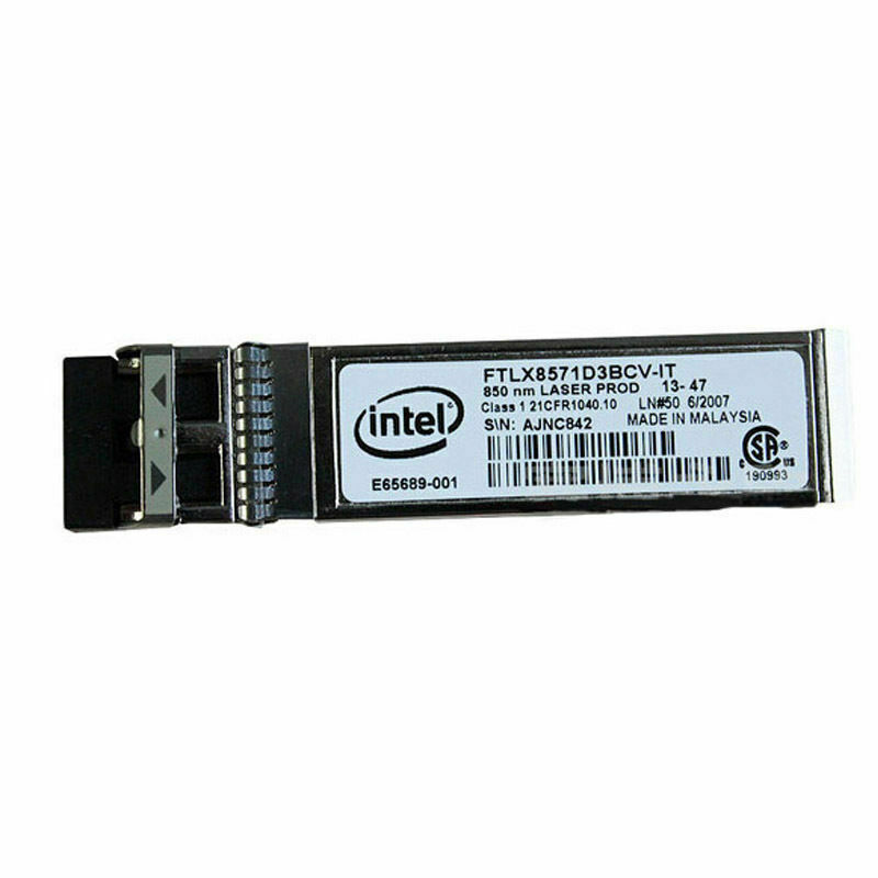 Intel E10GSFPSR FTLX8571D3BCV-IT E65689-001 SFP+ Transceiver For X520-DA2/SR2