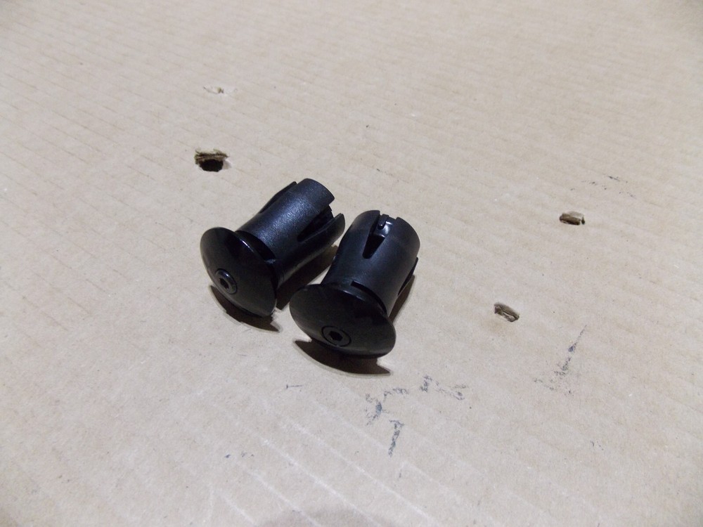 Set of Black Locking Bar End Plugs