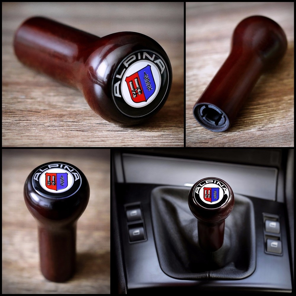 BMW ALPINA WOOD GEAR SHIFT KNOB E23 E24 E28 E30 E32 E34 E36 E38 E39 E46 E60 E90