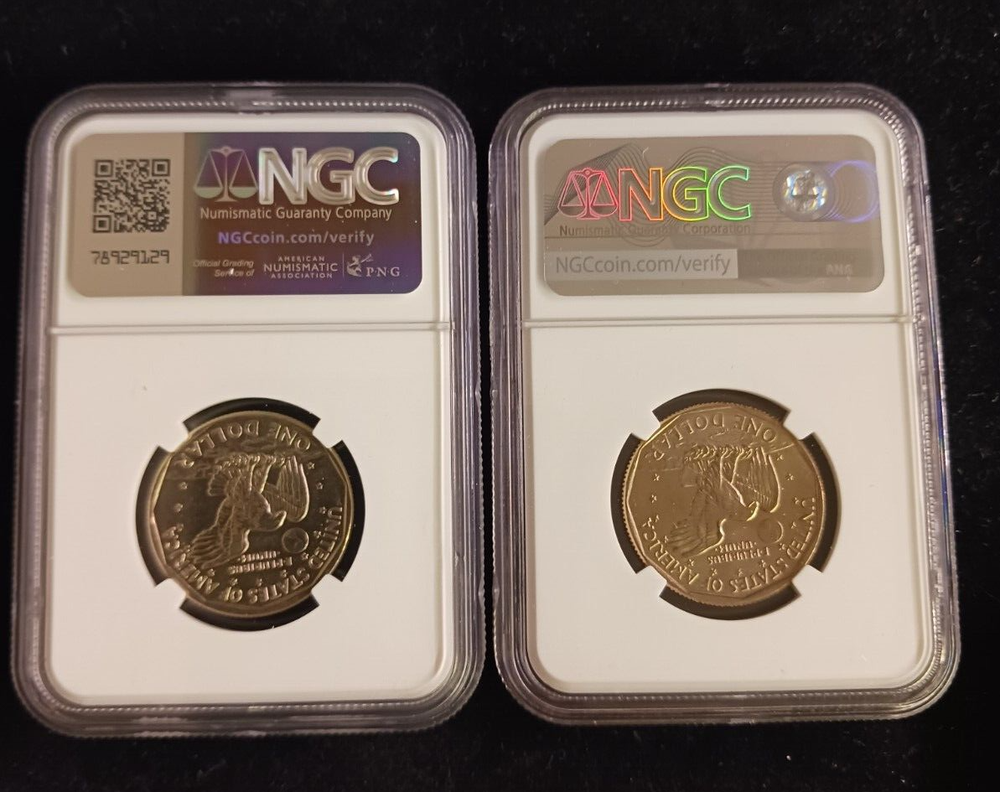 1999(D) NGC MS 66 Susan B. Anthony Dollar Coins