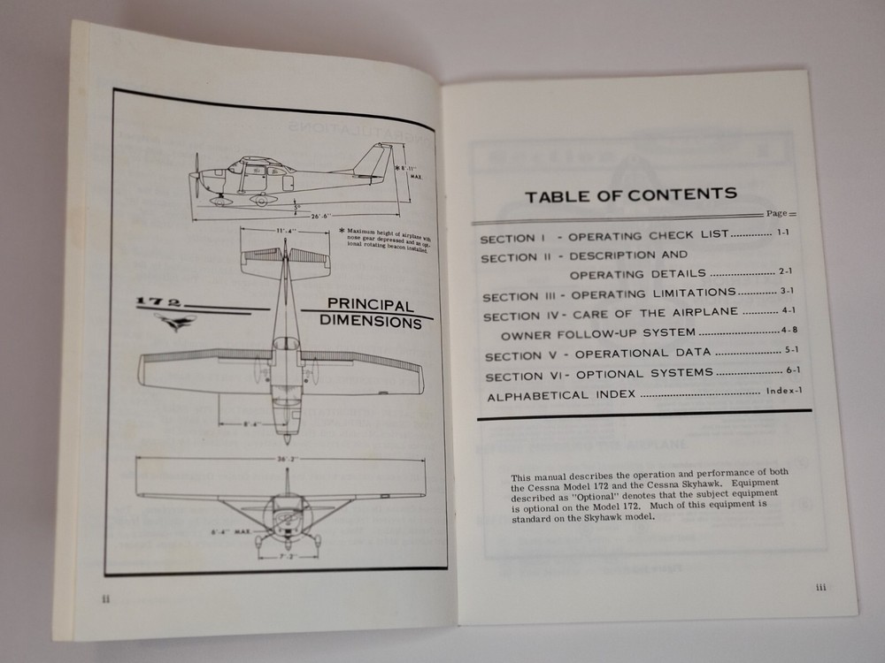 1965 Cessna 172 Skyhawk Owners Manual