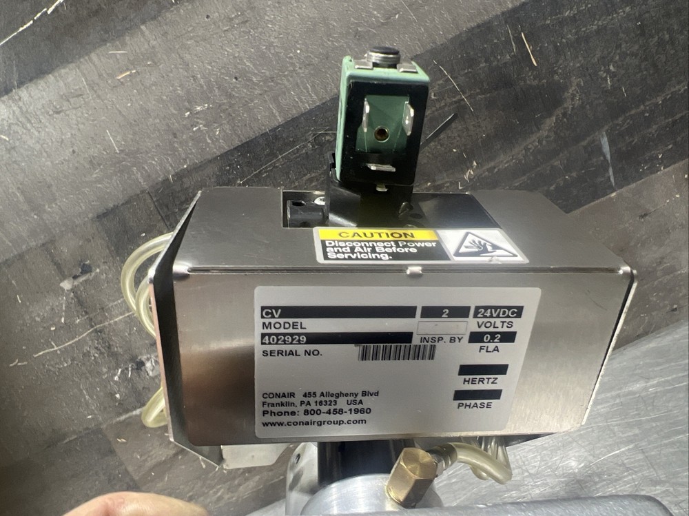 CONAIR material Hopper Isolate Receiver Model CV: Used Surplus. Item ID 3