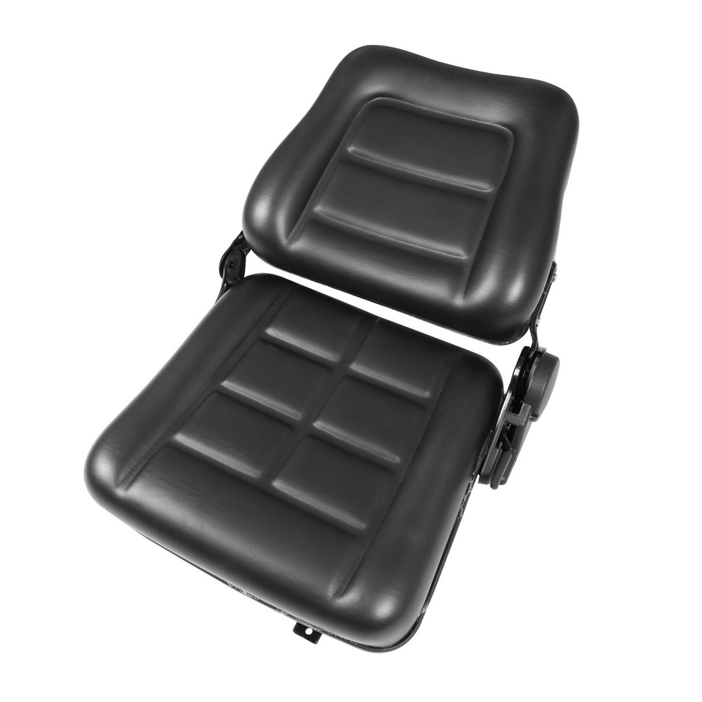 Black Universal Forklift Seat Fold Down Tractor Seat With Slide