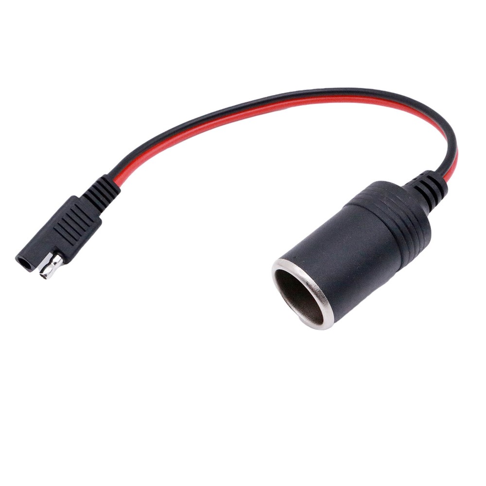 Cigarette Lighter Socket Female To SAE Car Solar Panel Battery Power Cable 14AWG