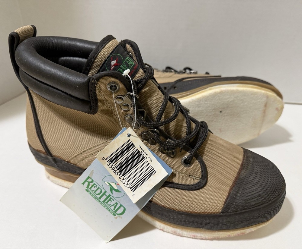 REDHEAD CANVAS WADING BOOT STYLE: 20F-TAN BOOTS SIZE: 10