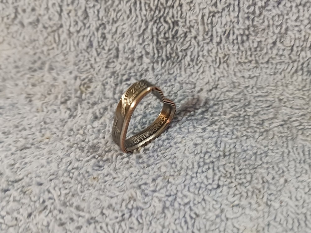 Minnesota State Washington Quarters Heart Pendant 2005