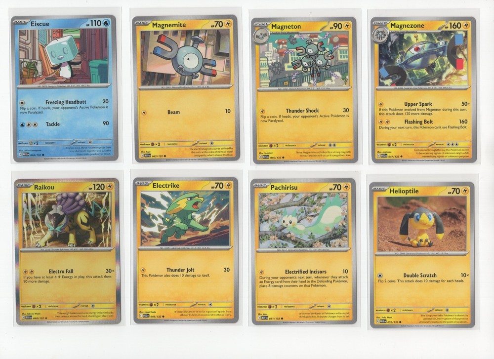 Pokemon ME1 Mega Evolution C/U/R Complete Set 122 Cards