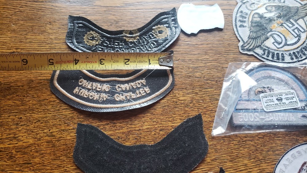 VTG HARLEY DAVIDSON Jacket Vest PATCH Embroidered LOT