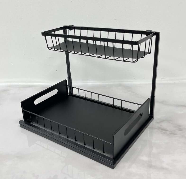 1"Under Sink Storage Organizer – Maximize Space and Keep Your Kitchen Tidy"