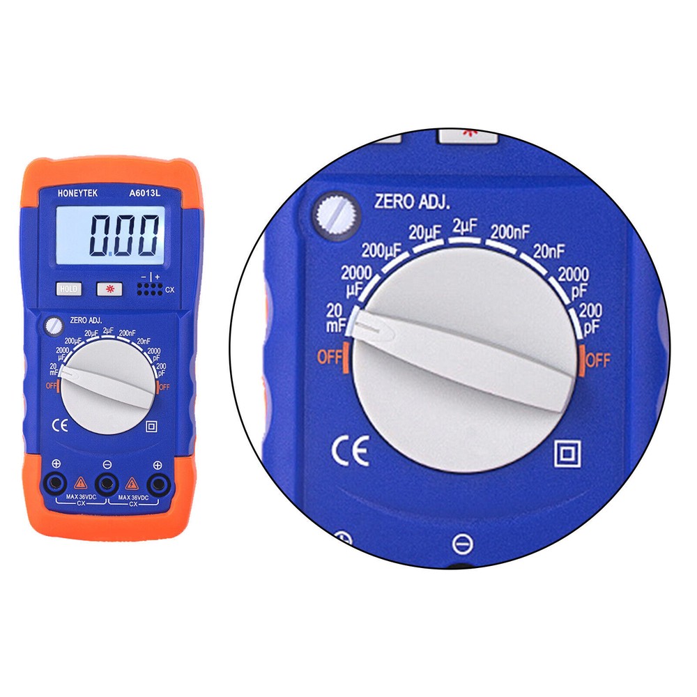 Multimeter Digital Capacitance 200pF-20mF Meter Capacitor Tester Measure Tool