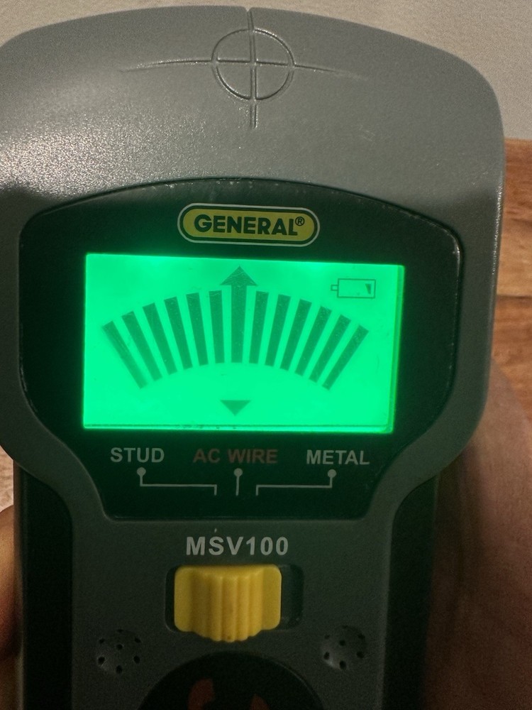 GENERAL TOOLS MSV100 STUD SENSOR TOOL METAL VOLTAGE DETECTOR