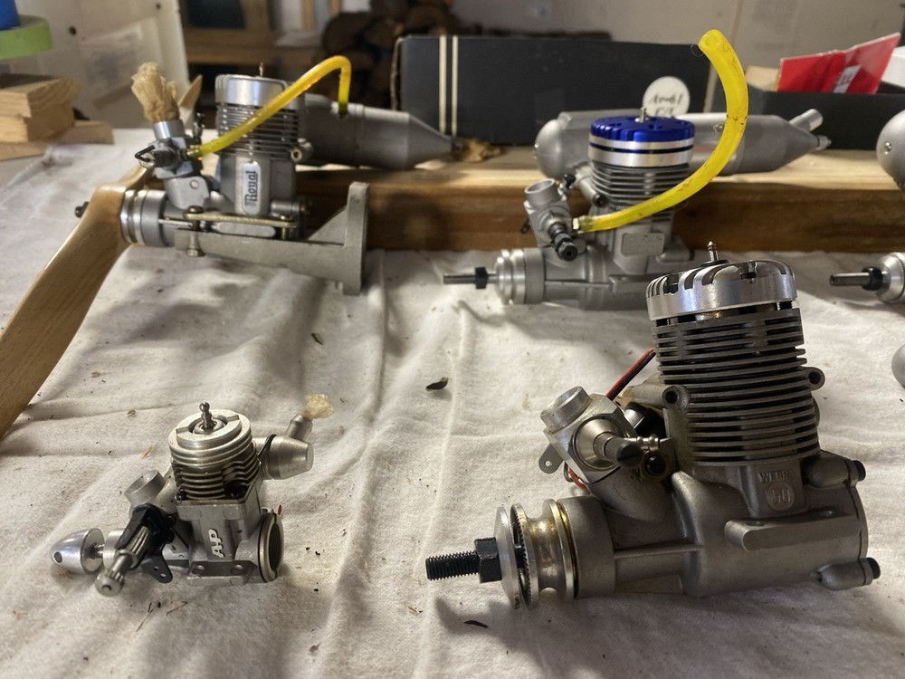 RC Glow Engines - For RC Plans Or “U” Control Line