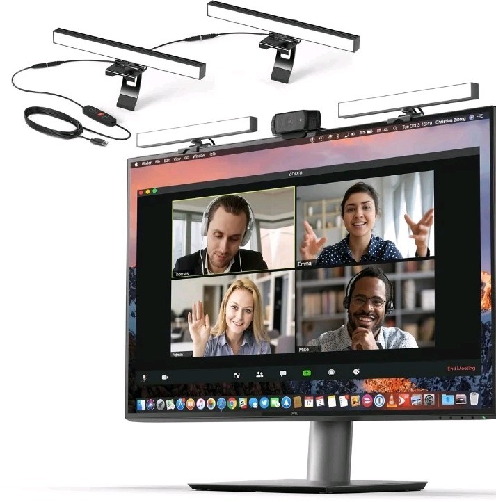 HumanCentric Video Conference Lighting - Double Kit (2-Pack) - LED Webcam Light