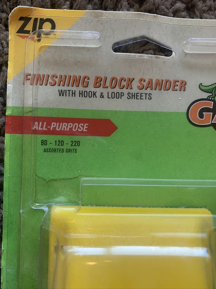 Gator Finishing Block Sander With Hook And Loop Sheets All Purpose