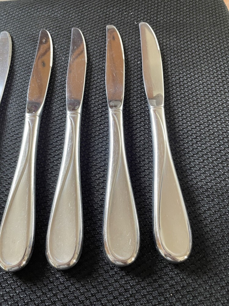 10 Oneida FLIGHT RELIANCE Glossy Stainless Dinner Knives