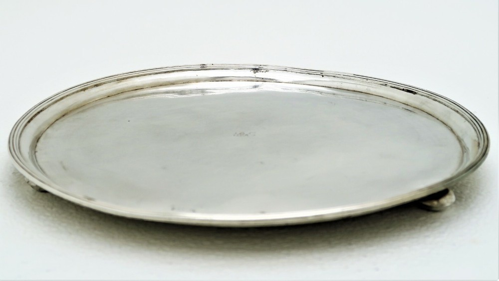 Slovakian Bratislava Solid Silver Raised Tray Hallmarked 1820